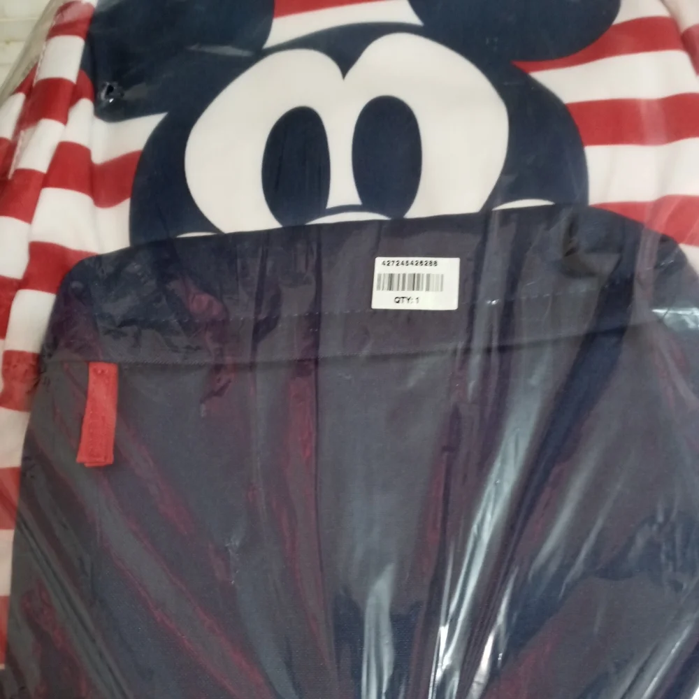 Disney Parks Mickey Patriotic Red white blue Nautical striped 17